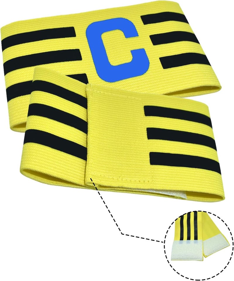 FUNAUPGO Sports Captain C Arm Band for Team Training, Unisex Elastic Soccer Captain Armband Adjustable Outdoor Football Player Captain's ArmBands for Adult - Image 2